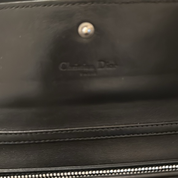 Dior Cannage Black Lambskin Wallet on a Chain WOC - Picture 6 of 11